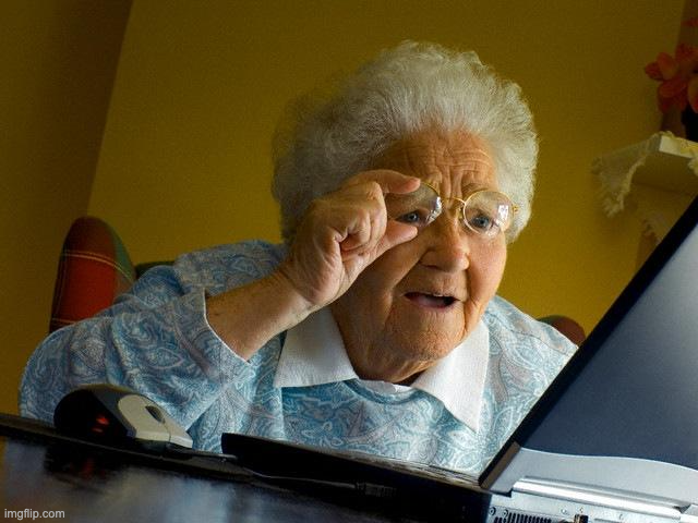 Granny finds the internet